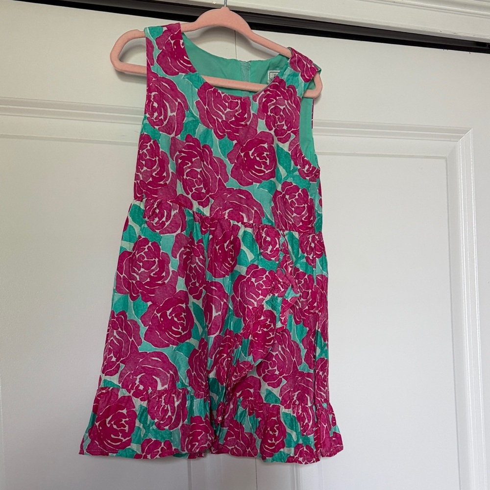 Vineyard Vines Girls 146th Kentucky Derby Floral Sleeveless roses Dress